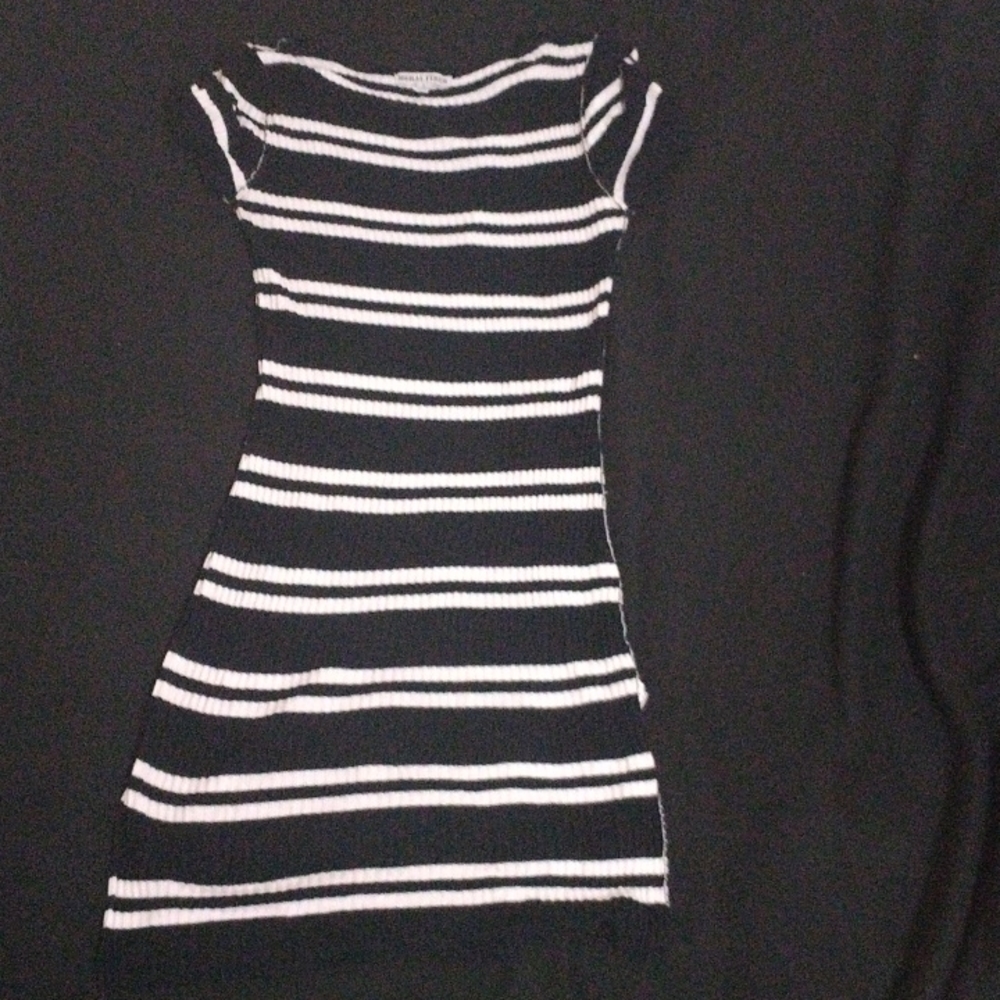 Dress size large black and white